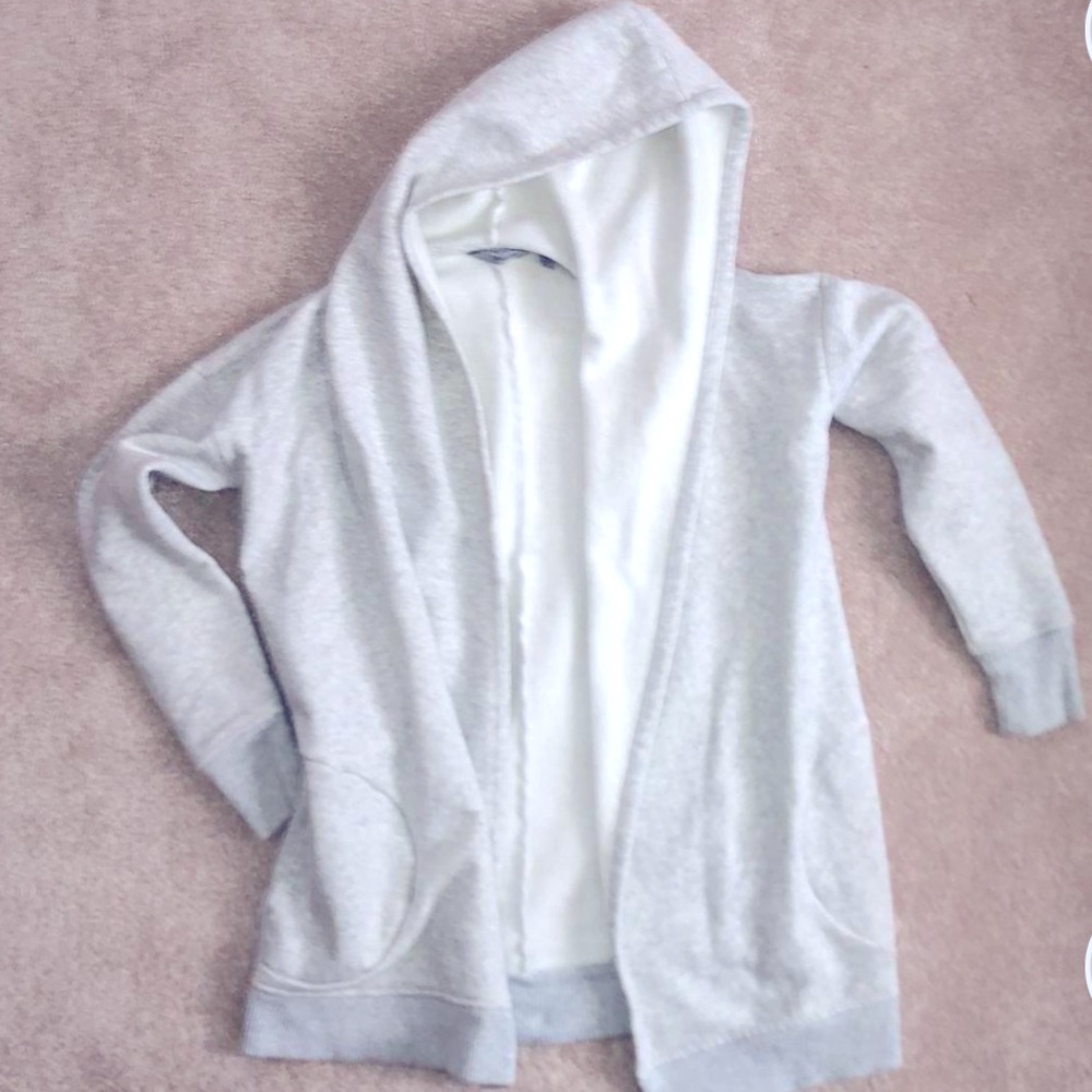 Soft gray cozy hoodie -Athleta